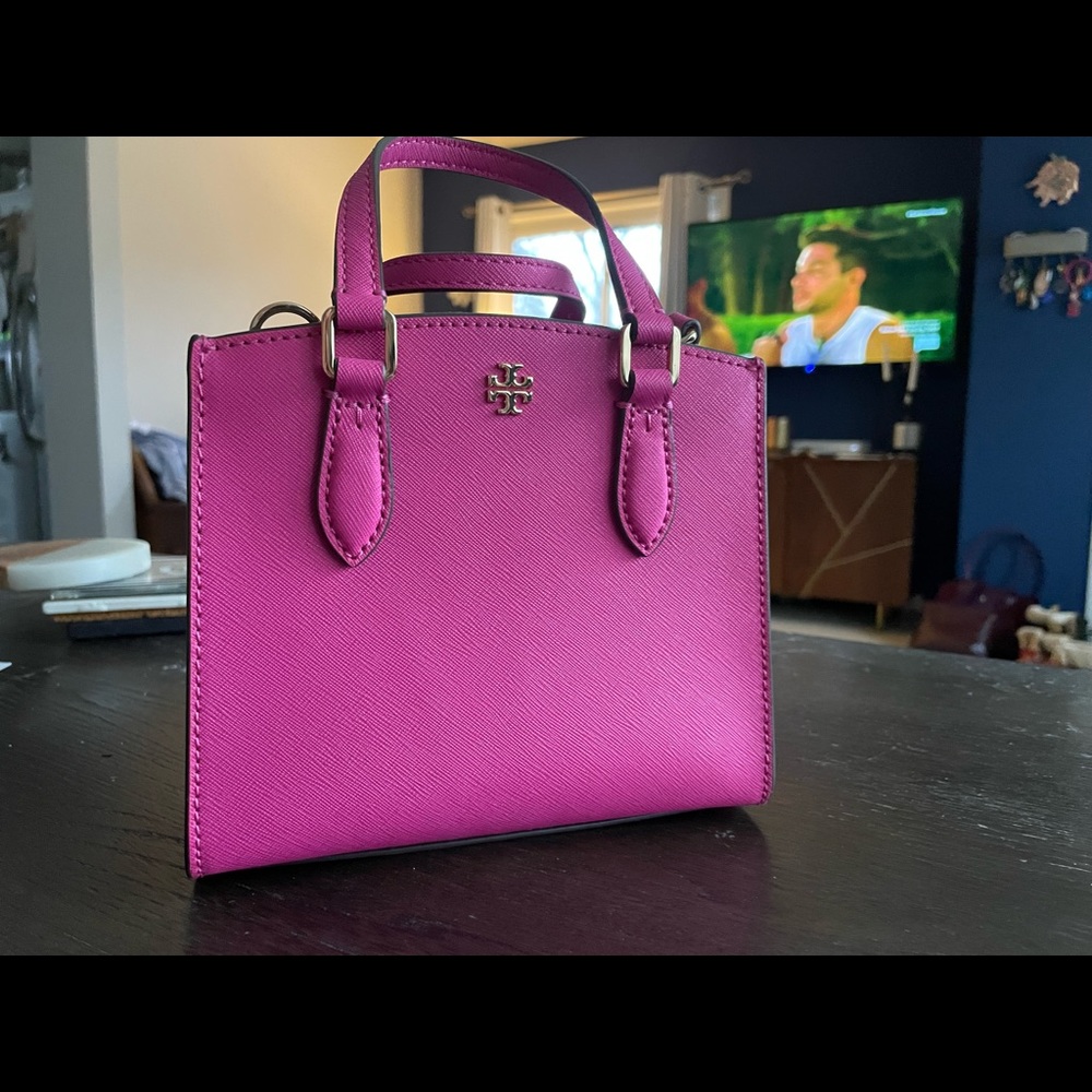 Tory Burch Crazy Pink Emerson Micro Satchel